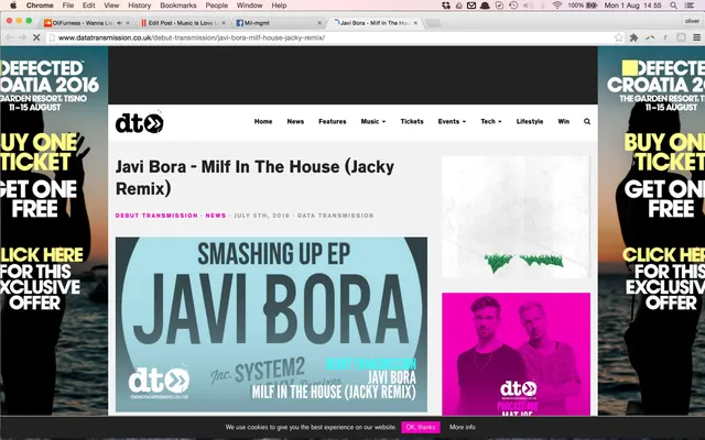 Data Transmission cover Jacky’s remix on Keep it Zen