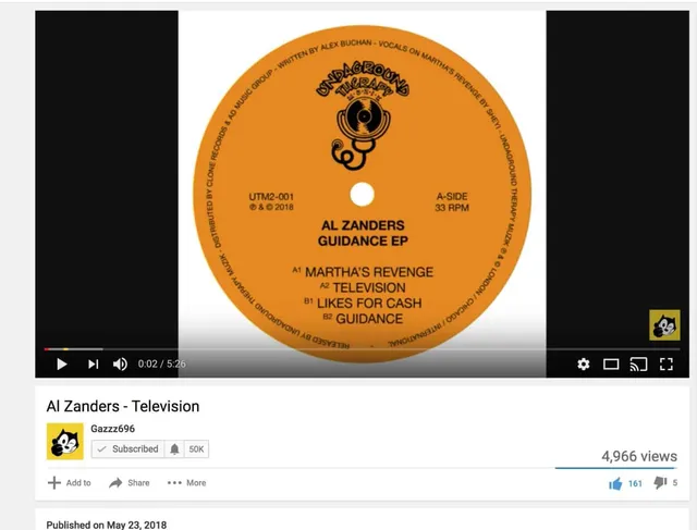 Al Zanders youtube premiere