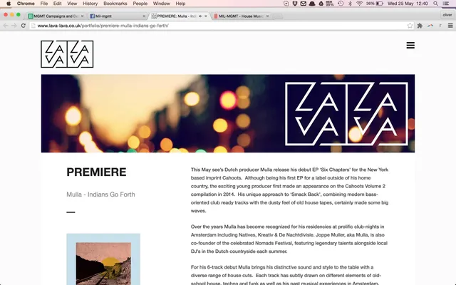 Lava Lava Premiere new ep on Cahoots