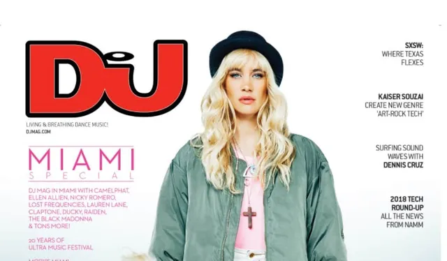 ‘Front cover feature & interview’ on DJ Mag USA