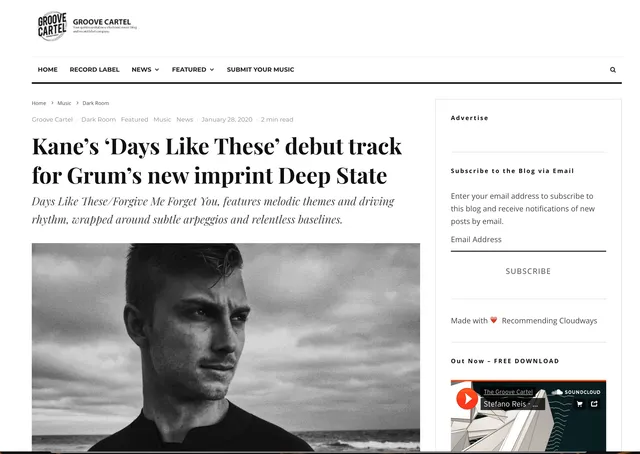 Groove Cartel drop the news about Grum’s brand new Deep State Recordings.
