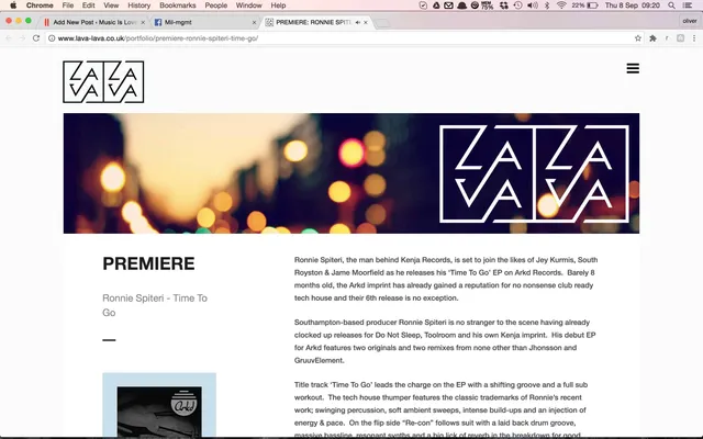 Lava Lava Premiere Arkd Records