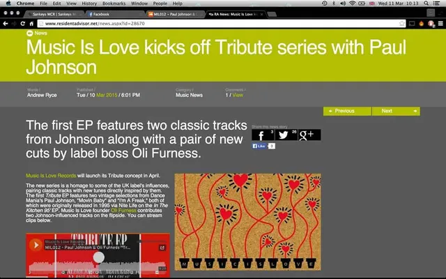 Resident Advisor premiere Music is Love’s ‘Tribute” EP