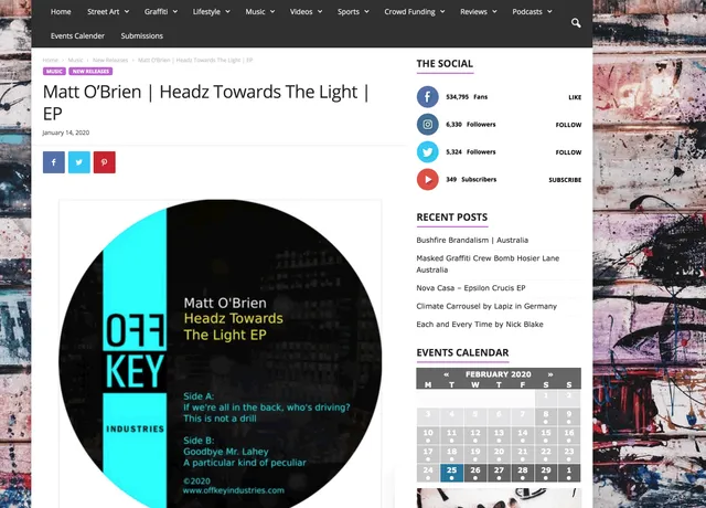 LSDmagazine&nbsp;drop the news of Matt O’briens new one
