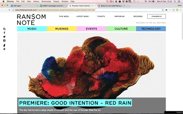Ransom Note Premiere Oleeva Recs