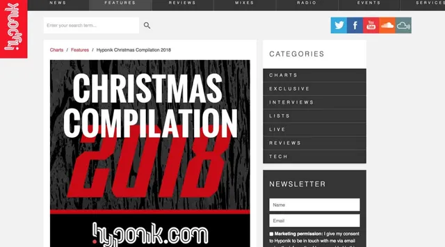 Hyponik&nbsp;include&nbsp;Skee Mask&nbsp;in their Xmas compilation
