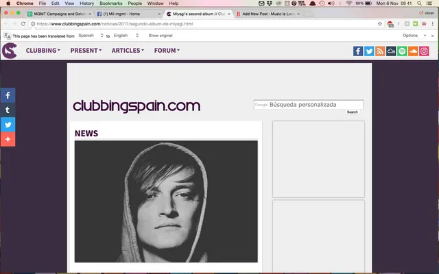 Clubbing Spain interview Miyagi