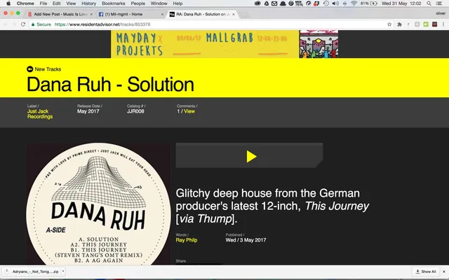RA put Dana Ruh in ‘New Tracks”