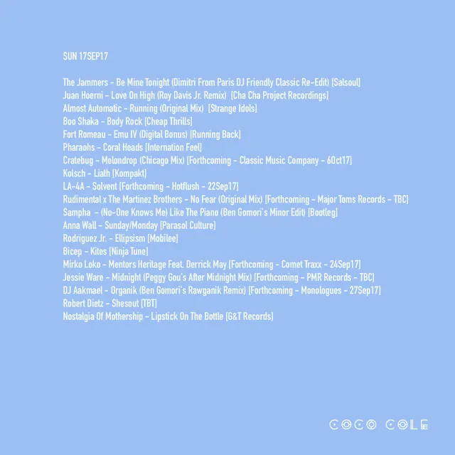 Coco cole plays Roy Davis Jnr remix