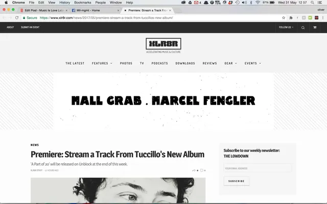 XLR8R premiere Tuccillo