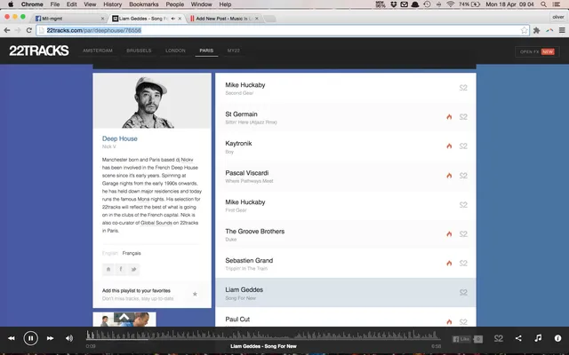 22 Tracks pick up the new Music is Love