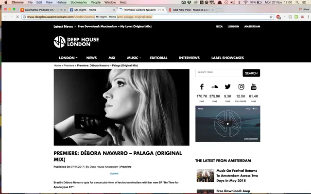 Deep House Amsterdam premiere Palaga