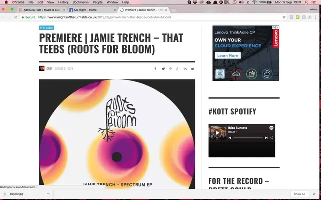 Knights Of The Turntable check out Jamie Trench