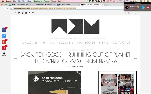 No Dough premiere DJ Overdose