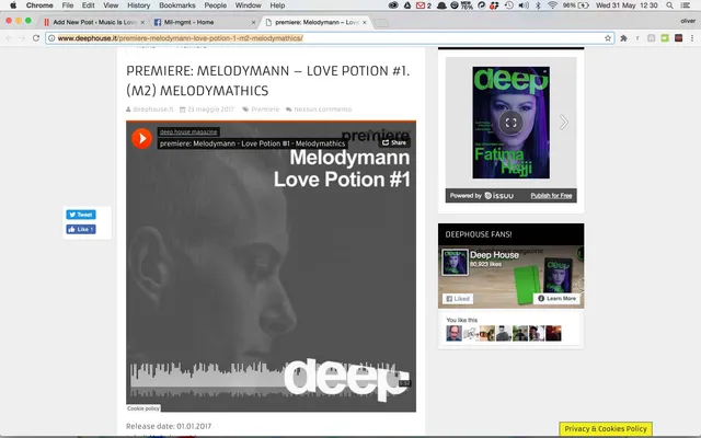 Deephouse.it premiere Melodymathics