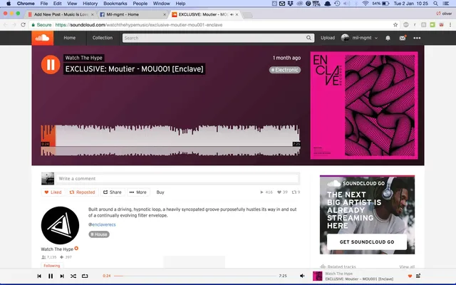 Watch The Hype run the premiere on Enclave Records 002
