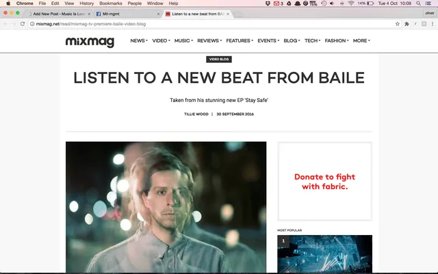Mixmag TV premiere “OU”