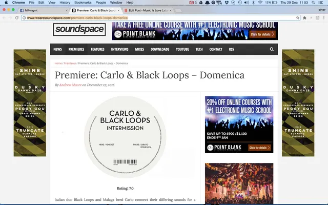 Soundspace premiere new Black Loops
