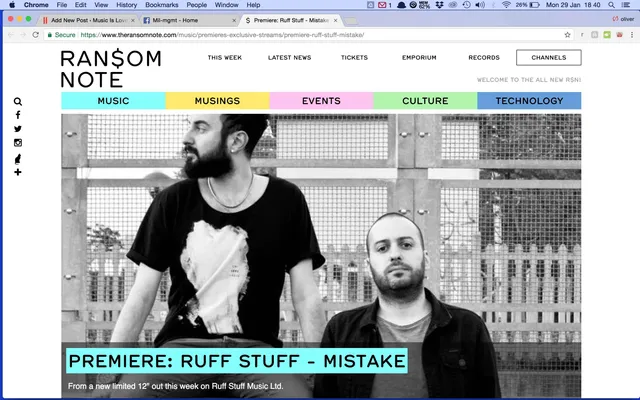 Ransom Note premiere Ruff Stuff