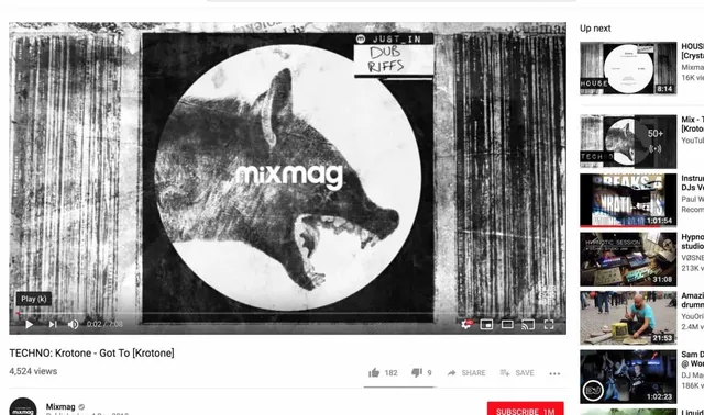 Mixmag TV premiere Krotone