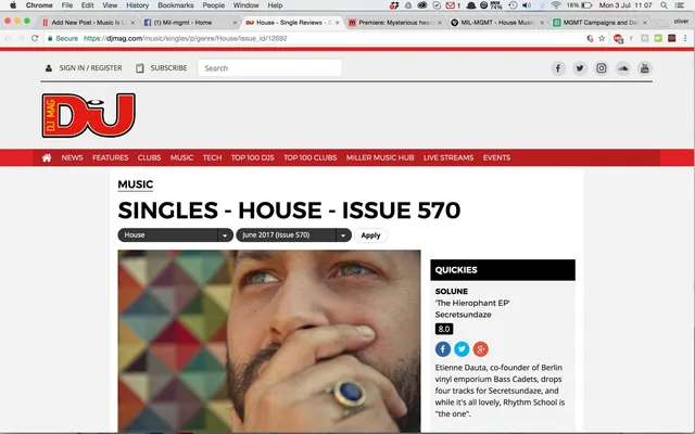 DJ Mag Print review for Wolftrap