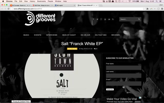 Different Grooves check out Slow Town Records