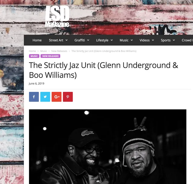 LSDmagazine check Glenn Underground & Boo Williams