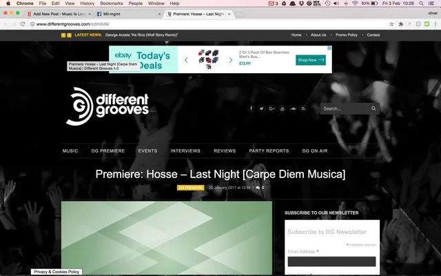 Different Grooves premiere HOSSE