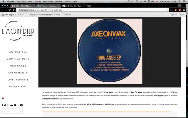 Limonadier review Raw axe ep