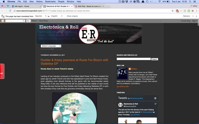 Electronica & Roll review RFB