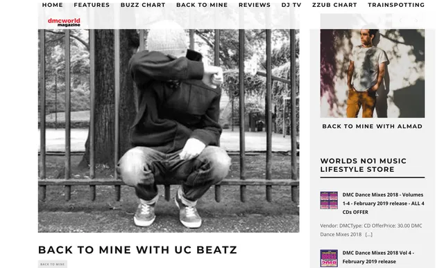 Back 2 Mine feature on DMC World Magazine