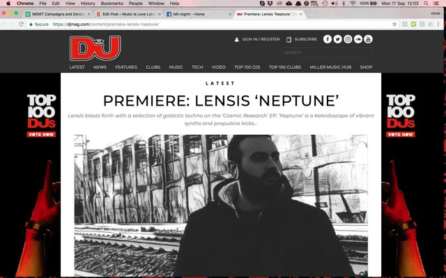 Dj Mag premiere Lensis
