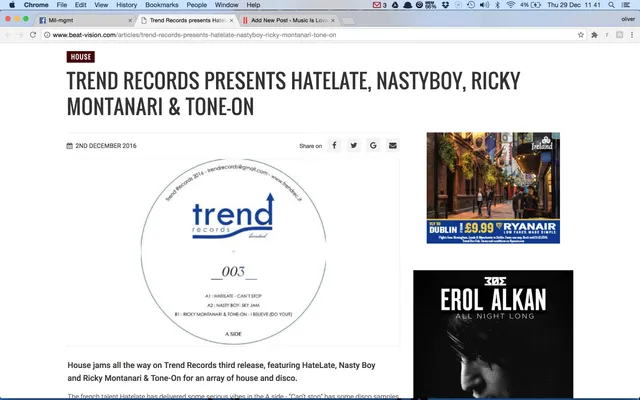 Beat Vision review Trend Records