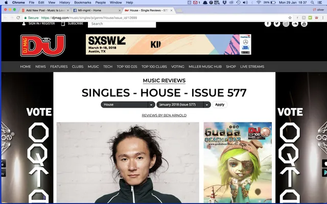 DJ mag review for BBC