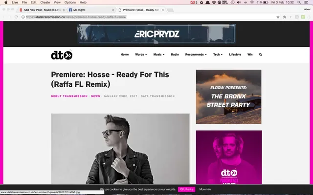 Data Transmission Premiere