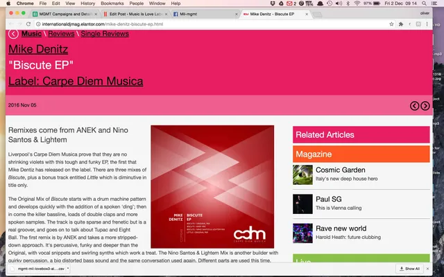 IDJ Mag check out Carpe diem