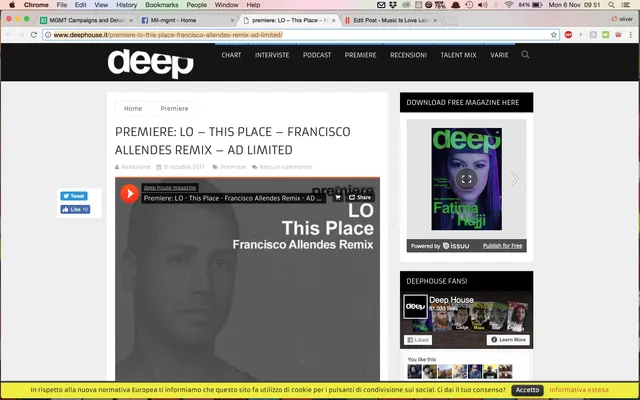 Deephouse.it premiere LO