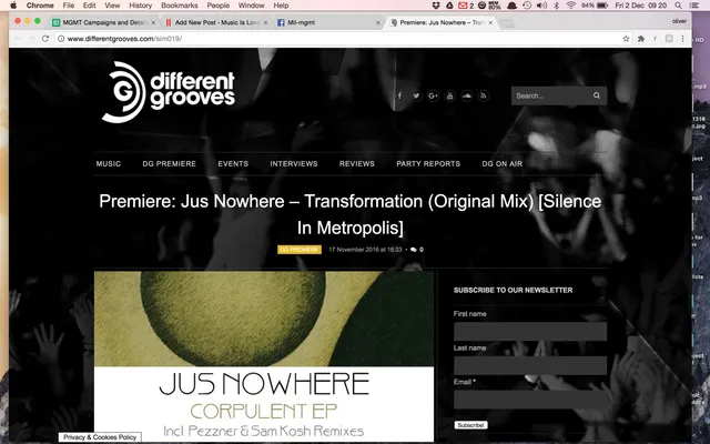 SIM get a premiere on Different Grooves