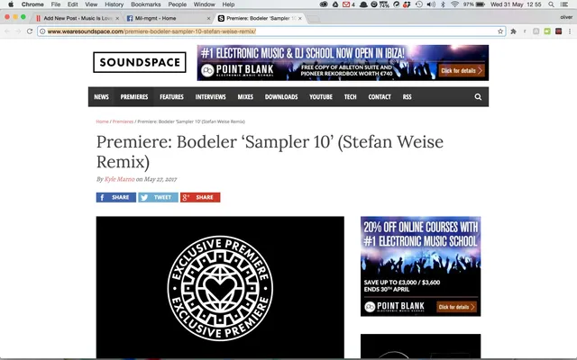 Soundspace premiere Stefan Weise