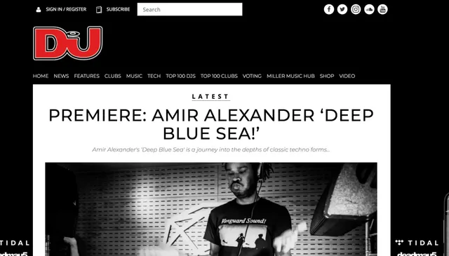 DJ Mag premiere Amir Alexander