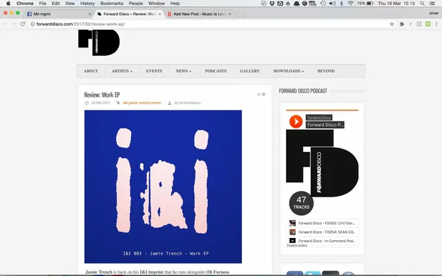 Forward Disco review i&i Recordings