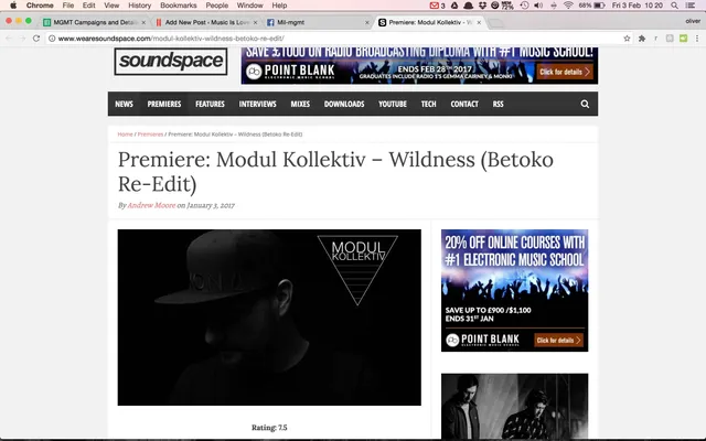 Soundspace premiere Modul Kollektiv