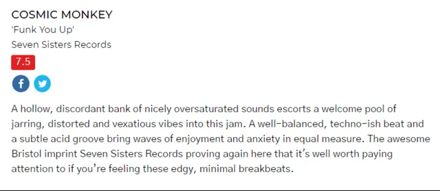 DJ Mag&nbsp;review&nbsp;Seven sisters records&nbsp;