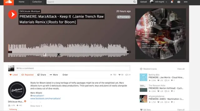 Delicieuse Musique premiere Jamie Trench