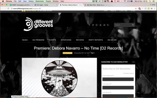 Different Grooves premiere Debora Navarro