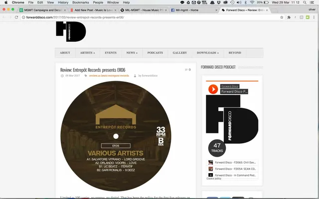 Forward Disco review Orlando Voorn