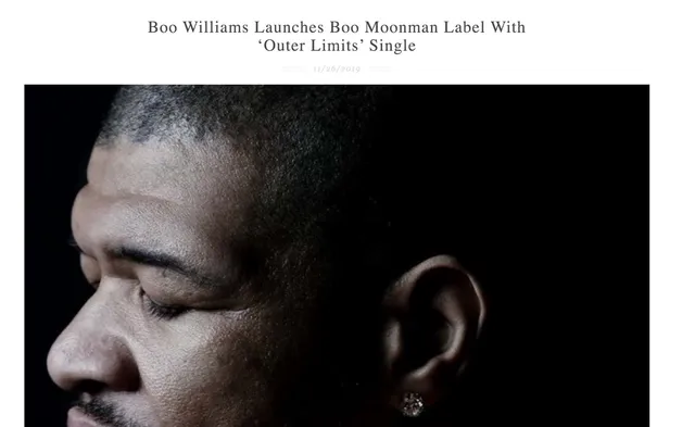 Launch news of Boo Williams’ new label