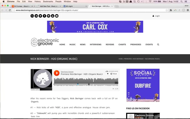Electronic Groove Premiere Organic