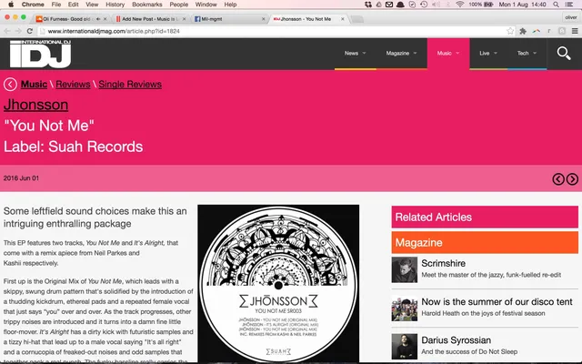 IDJ Magazine review Suah