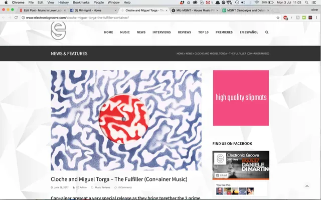 Electronic Groove review Con+ainer